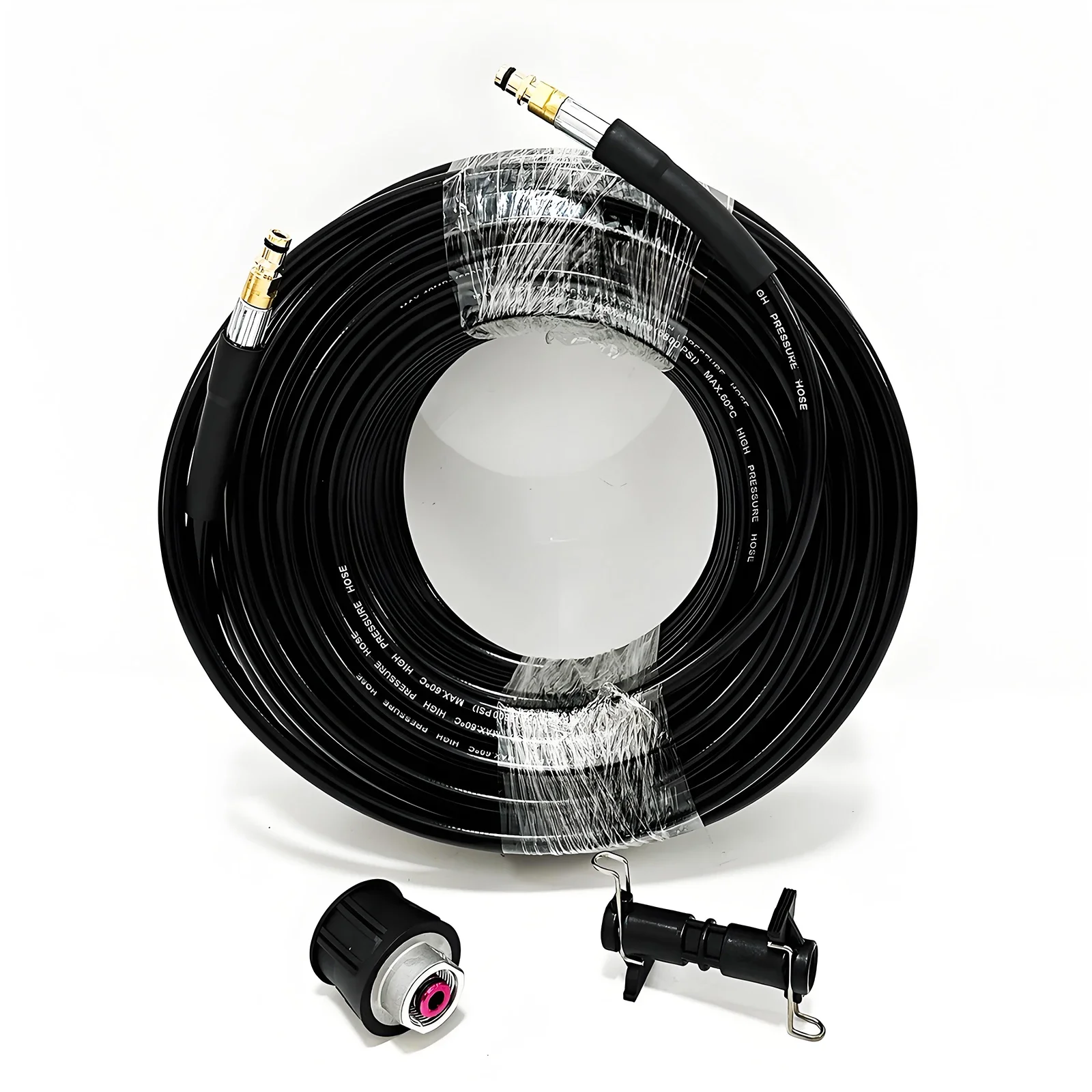 

0.5-50Meters PVC Material High Pressure Washer Extension Hose – Compatible with Karcher Pressure Cleaning Machines Water Pipe