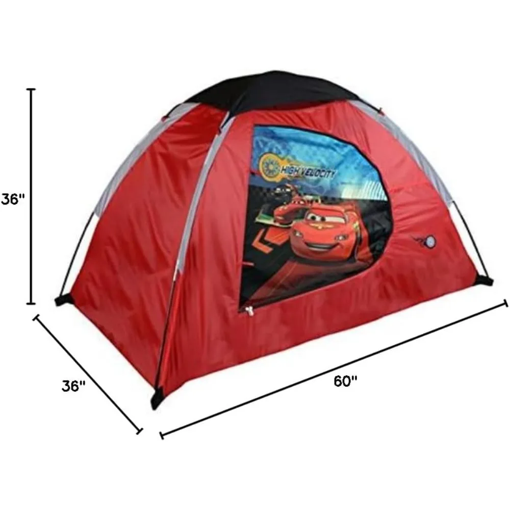 خيمة تخييم عائلية مدمجة مع أبواب بسحاب، 5 أقدام × 3 أقدام × 36 بوصة، مثالية لمغامرات الشباب #2