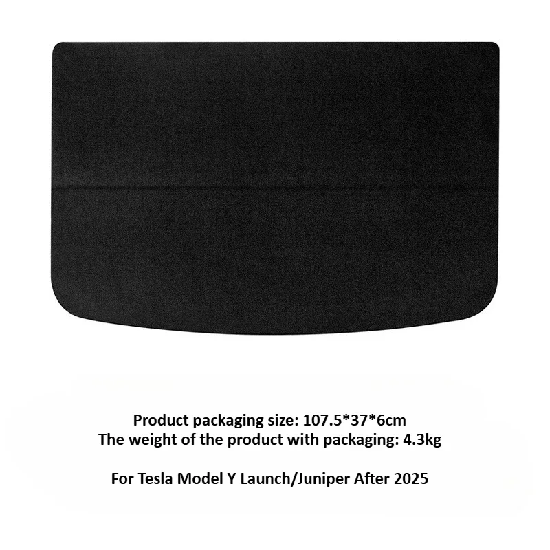 Voor Tesla Model Y Juniper 2025 Kofferbak Cargo Cover Kofferbak Bovenste Scheidingsbord Gordijn Achterbagagedrager Partitie Baffle Plaat