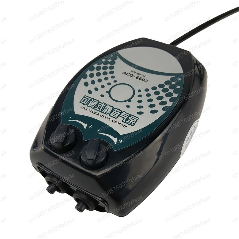 

Adjustable Air Pump: 45dB Silent Dual-Outlet Aerator for 100-500L Aquarium & Pond with nano air stone 220-240v