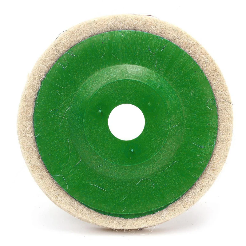 3Pcs 4 Inch Wol Polis Hing Wiel Buffing Pads Haakse Slijper Wiel Vilt Polijstschijf Voor Metalen Marmer Glas keramiek