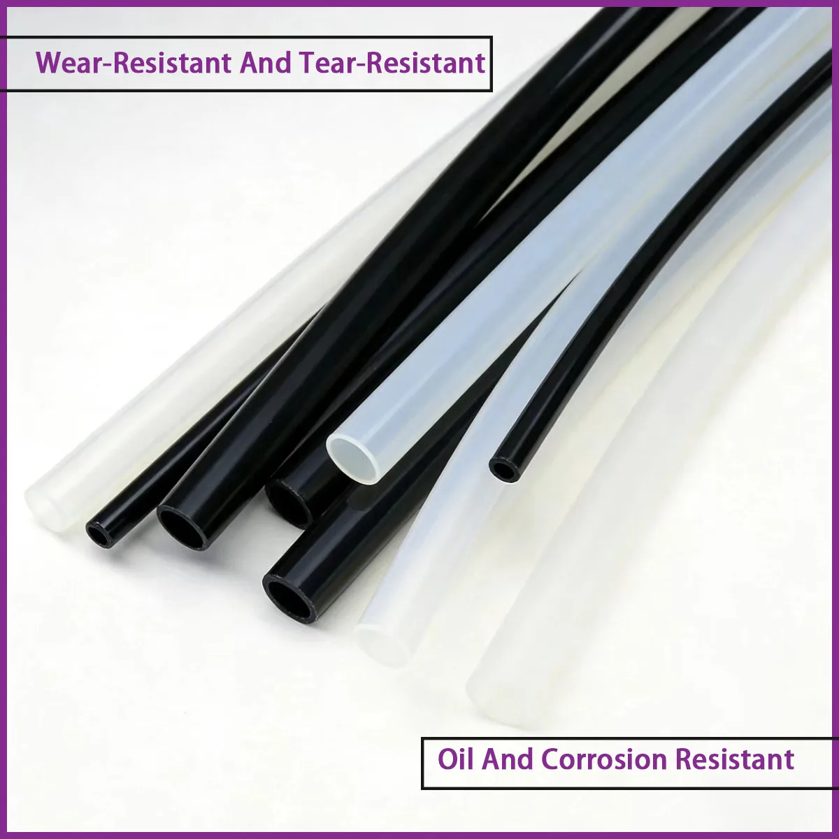 Transparent/black polyamide nylon tube with an inner diameter of 2-13mm is used for pneumatic systems, fluid transportation, etc