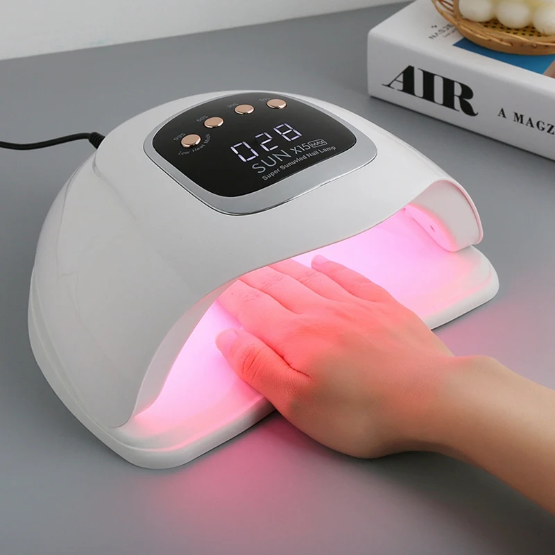 Lámpara de secado de uñas, secador de uñas UV LED, máquina de manicura para curar esmalte de Gel, lámpara de uñas con Sensor, 66LED