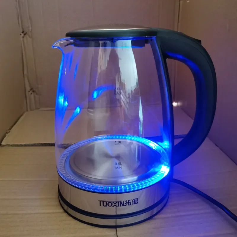 2L Health Glass Electric Kettle Fast Boiling Automatic Power Off Household Hotel Water Boiler Kitchen Appliance