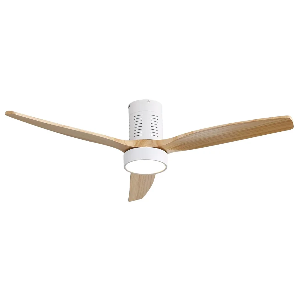 Sofucor 52-inch Modern DC Motor Ceiling Fans With Light Simple Design Ceiling Fan With Memorable Light Home Fan