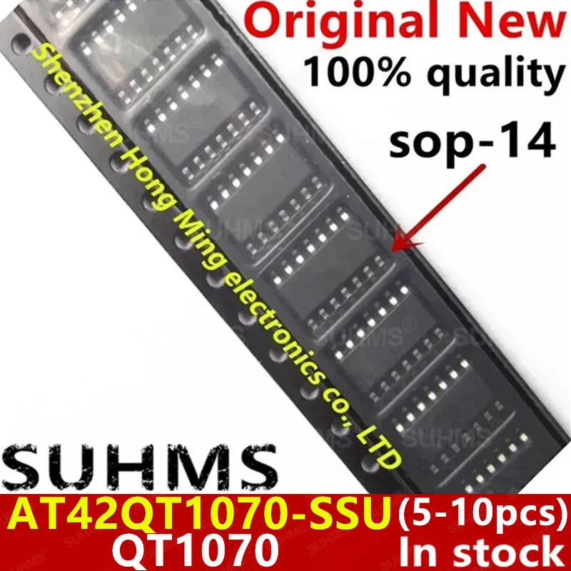 

(5-10piece) 100% New QT1070 AT42QT1070-SSU sop14