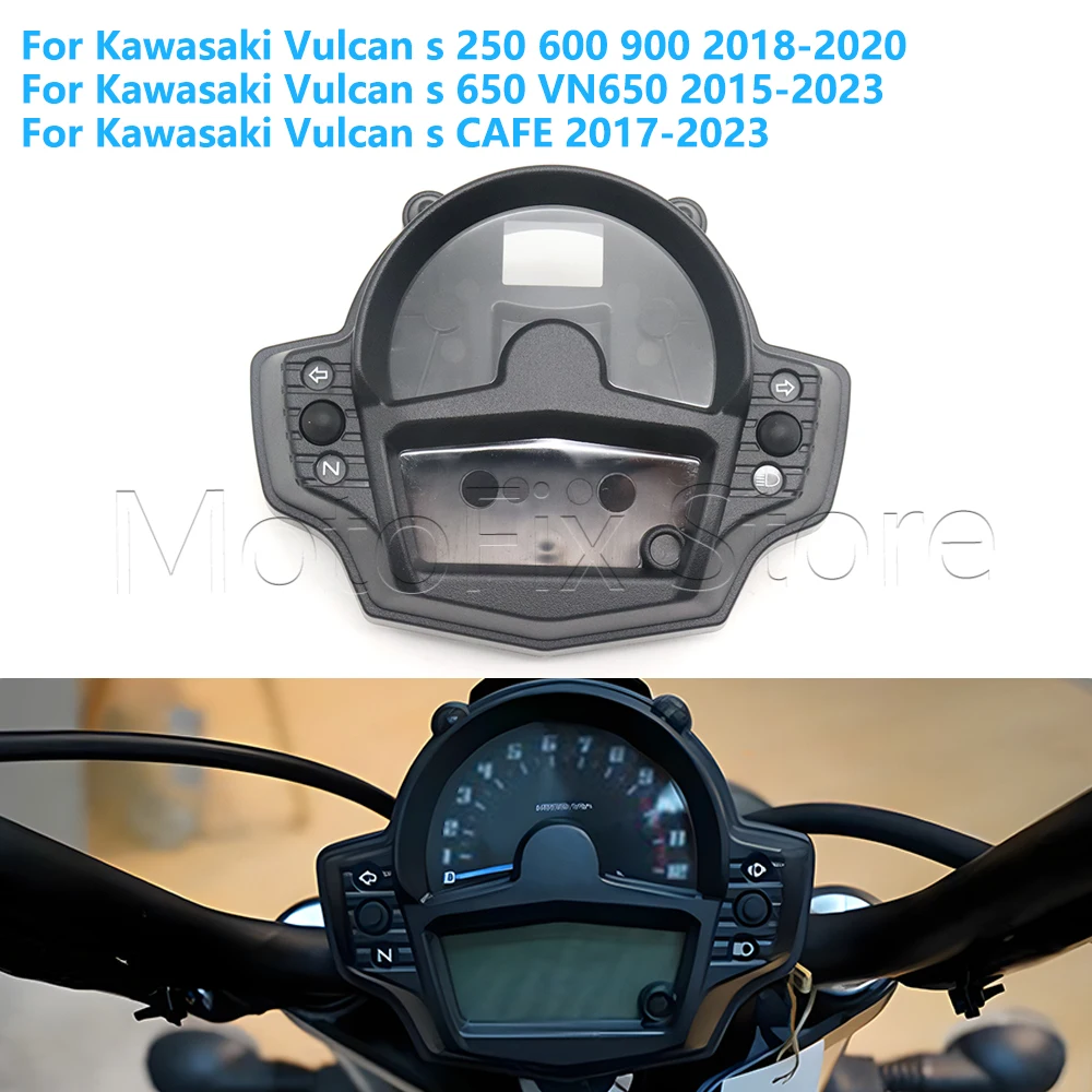 

For Kawasaki VN650 Vulcan S 250 600 650 900 CAFE 2015-2023 Motorcycle Gauges Cover Case Instrument Speedometer Housing Shell