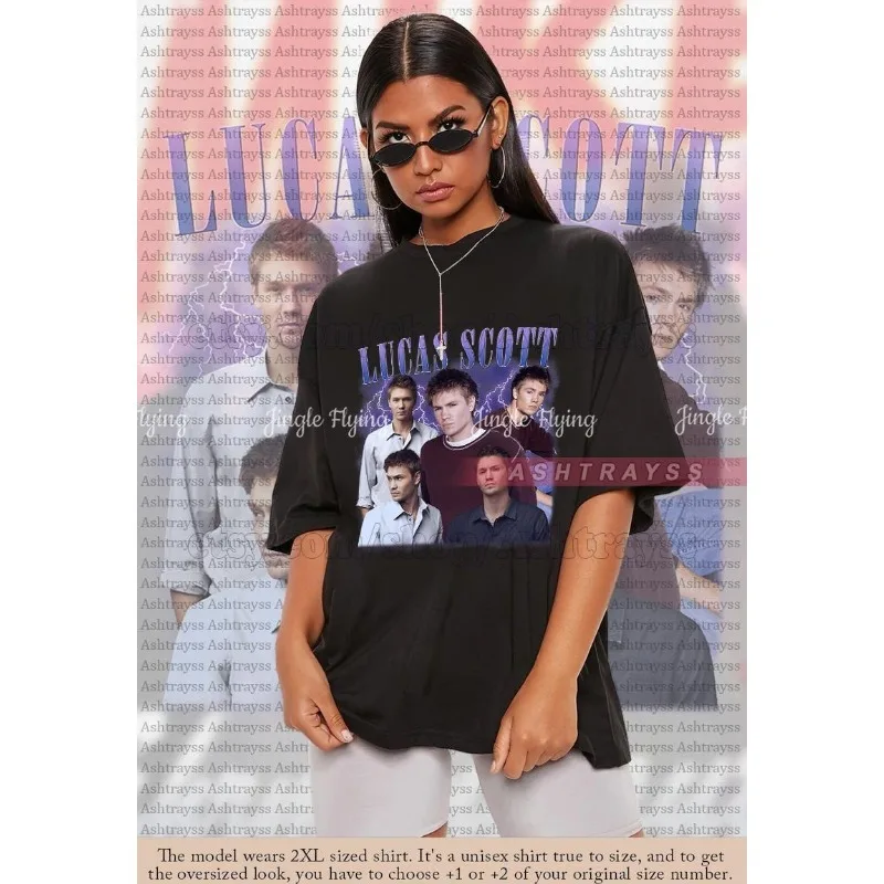 تي شيرت كلاسيكي تشاد مايكل موراي كستنائي من التسعينيات تي شيرت لوكاس سكوت