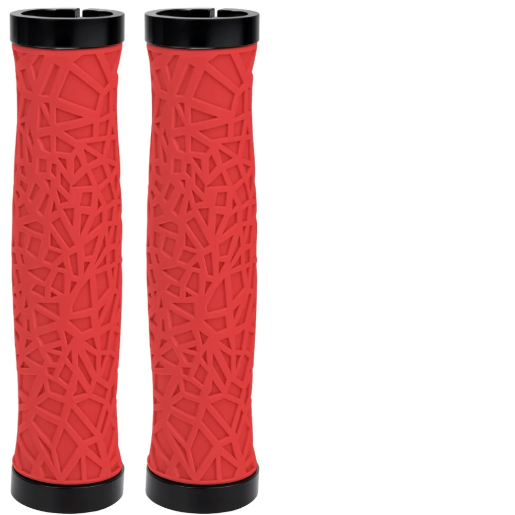 Web Pattern TPE For Grips for Off-Road Bikes Non-Slip for Shock Absorbing Ergonomic Wave Design Fits 22.2mm Standard Bars
