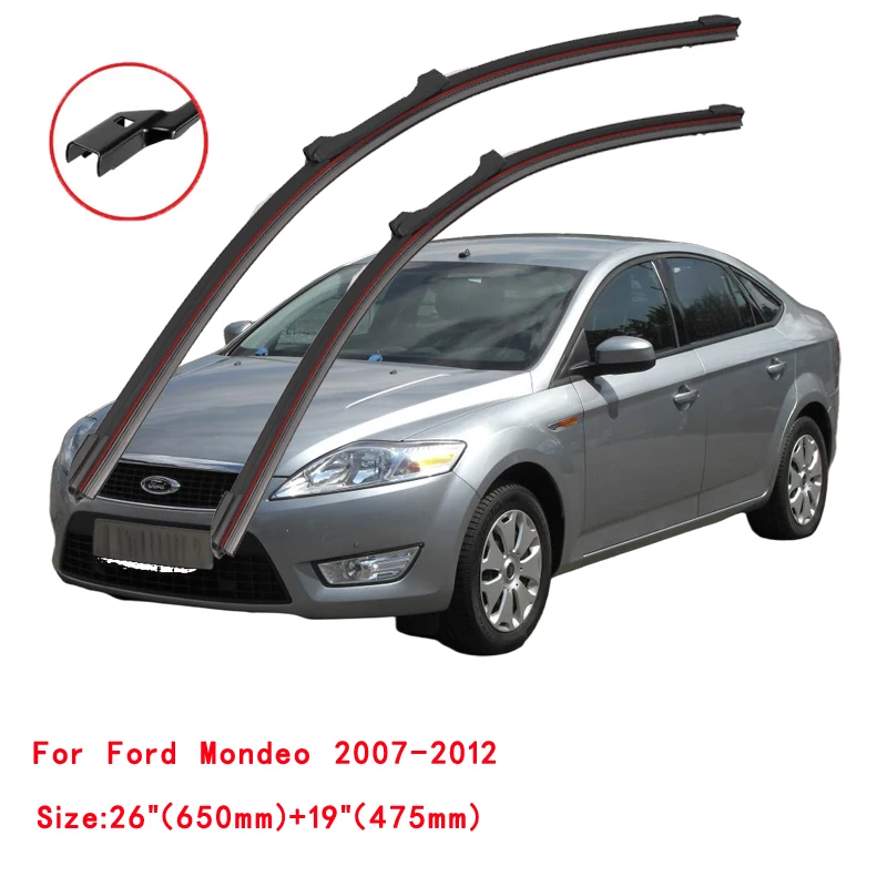 Für Ford Mondeo MK4 2007 2008 2009 2010 2011 2012 2013 Auto Wischer Klingen Front Fenster Windschutzscheibe Windschutz Waschen Auto zubehör