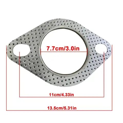 उच्च तापमान कार निकास निकला हुआ किनारा ऑटो निकास गैसकेट प्रतिस्थापन सीलिंग पैड प्रबलित कार सहायक उपकरण मफलर गैसकेट 10 best sales निकास गैसकेट - №1