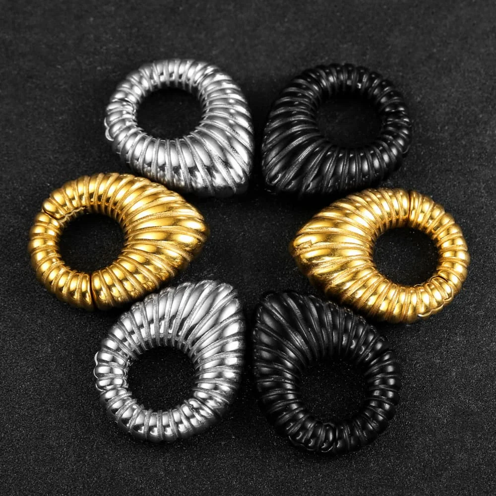 Giga 1/2 Stück 6mm (2g) Wassertropfen-Ohrgewichte, Ohrhänger, Edelstahl-Ohrdehner, Plugs, Körperschmuck, Punk – Detail 10
