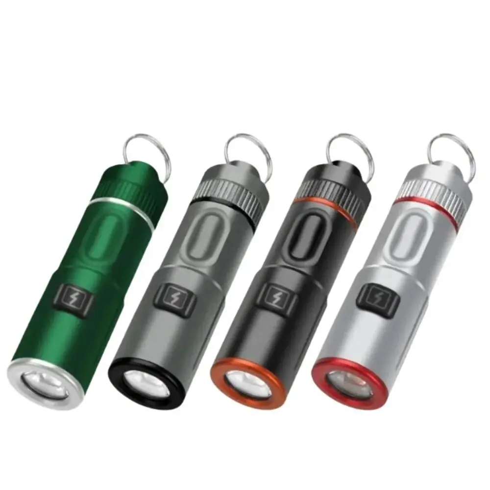 

High Power Mini LED Flashlight Super Bright 6 Modes Adjustable Keychain Flashlight Waterproof Multifunctional Emergency Torch
