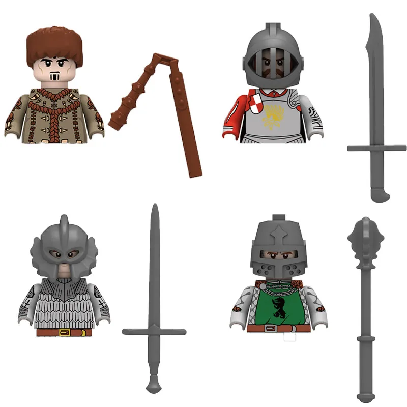 Military Building Blocks Solider Figures Gifts Toys Gifts Medieval Lion Heart Hospital Teutonic Knight The War of Roses Horse