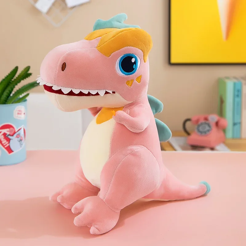 Kawaii Cartoon Dinosaurus Knuffels Kussen Hobby 'S Enorme Tyrannosaurus Rex Pluche Poppen Knuffels Voor Kinderen Jongens Speelgoed Geschenken