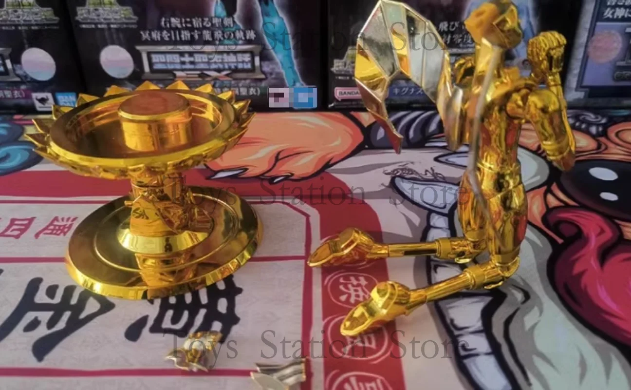 Peças genuínas do modelo saint seiya mito pano totem com base de lótus para ex virgem shaka figura de ação brinquedos peças de reposição substituídas