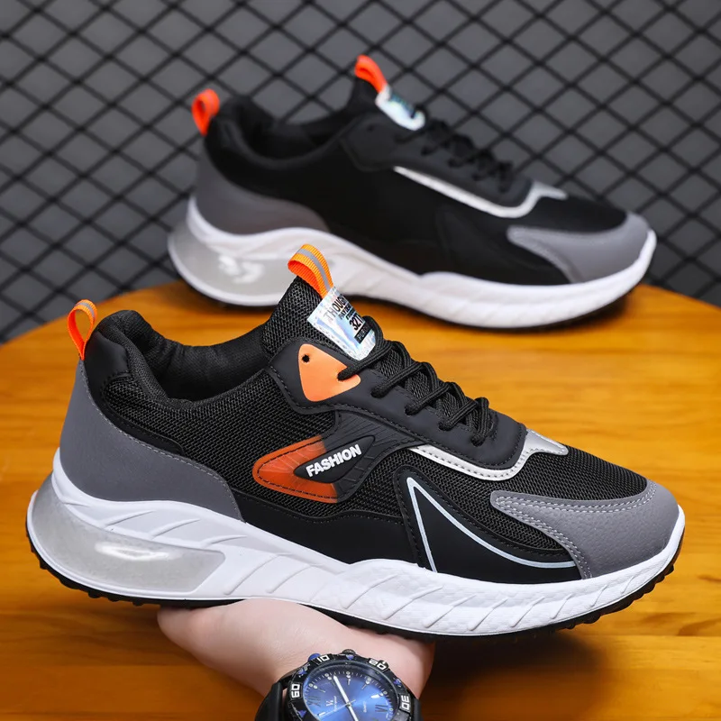 

2025 New Trendy shoes, versatile and versatile youth sports shoes, height-increasing mesh men's shoes