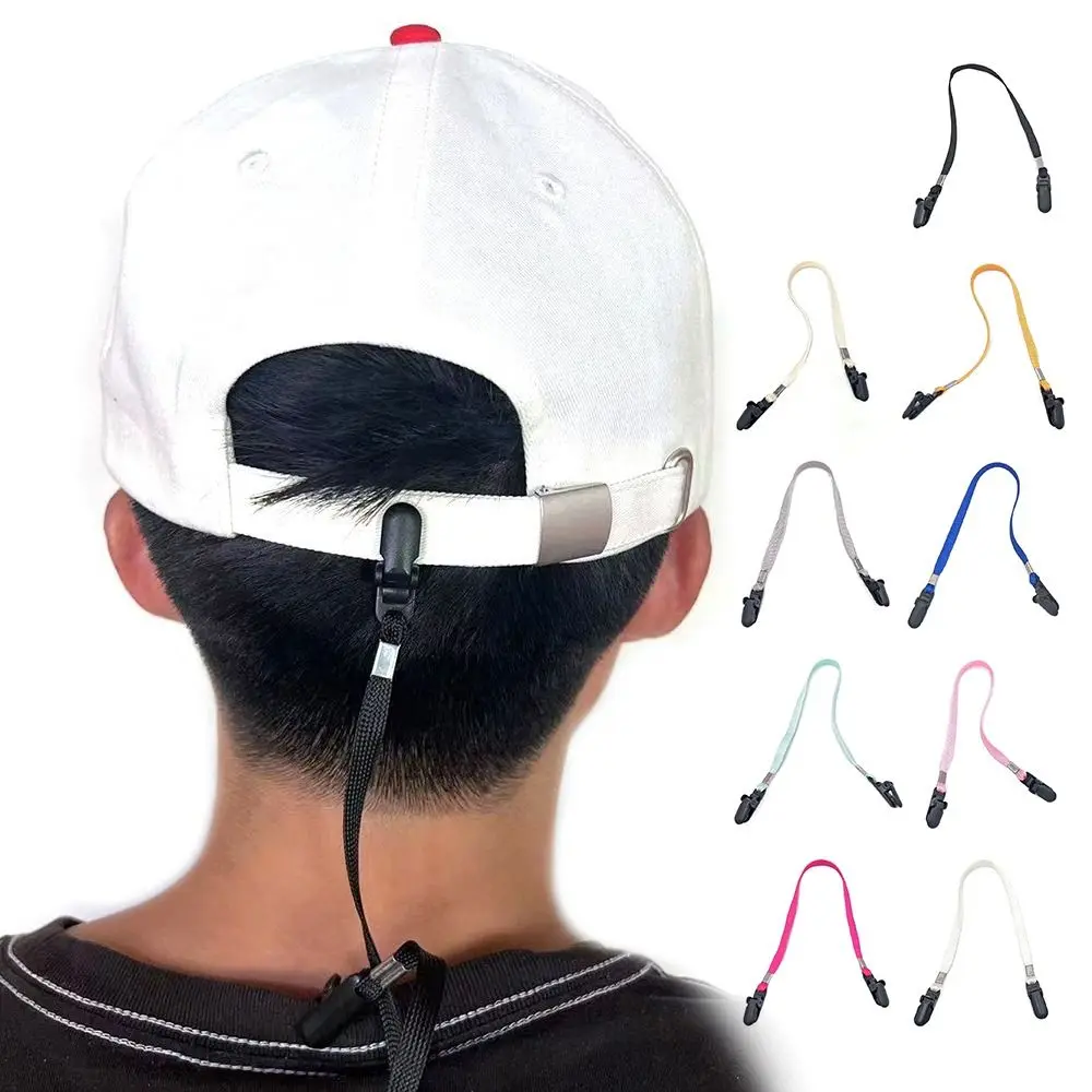 Anti-lost Cap Wind-proof Rope New Universal Windproof Hat Strap Clips Removable Hat Anti-drop Rope Hat