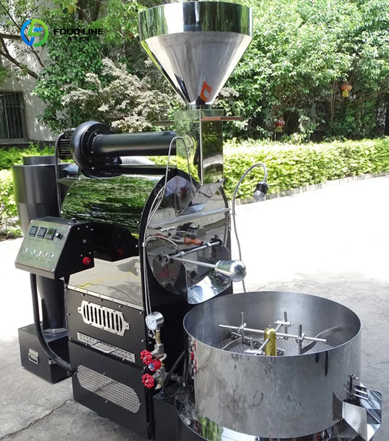 Industrial Gas Coffee Roaster Even Roast for Colombia Bean Commercial Factory Line Custom
