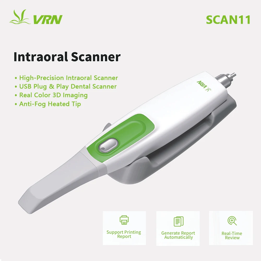 

VRN Dental Digital 3D Intraoral Scanner SCAN11 Real Color Imaging Anti-Fog Heated Tip CAD/CAM Compatible