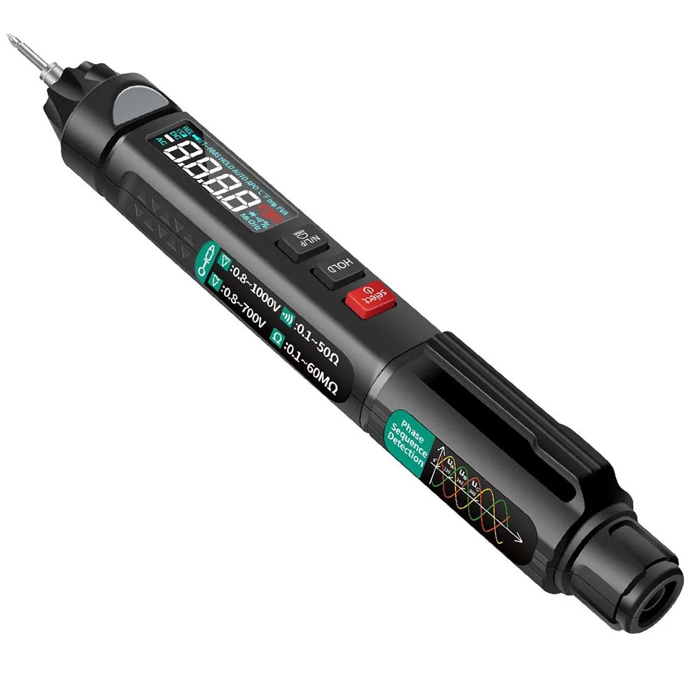 1Set Penna di tensione digitale intelligente 3 livelli di sensibilità 12V-1000V Spegnimento automatico Test senza contatto facile da usare