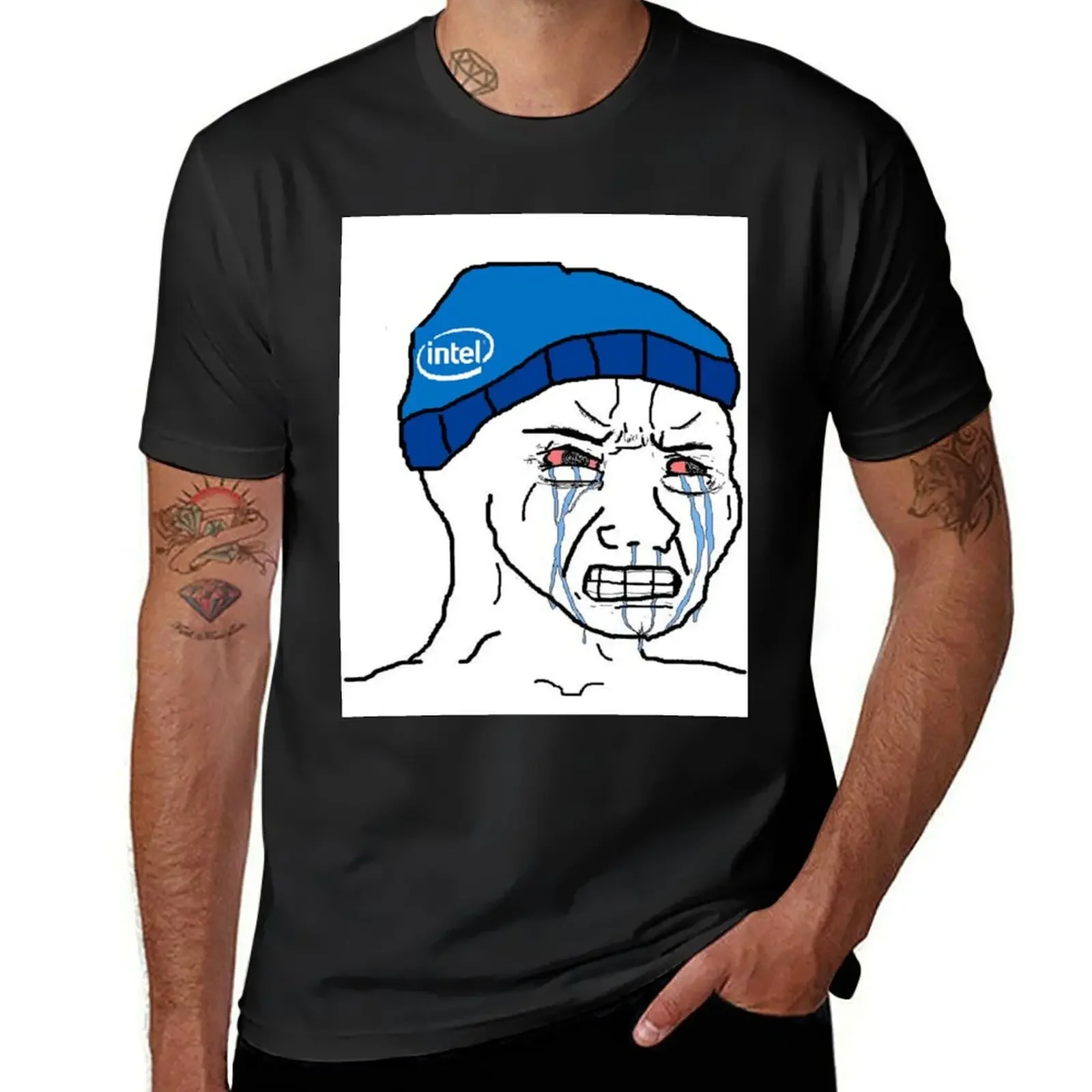 Intel rages against AMD T-Shirt oversized graphic tee customizeds shirts graphic tee men