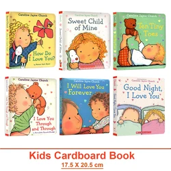 Libro de cartón con imágenes en inglés para niños, emociones y sentimientos, iluminación, cuento para dormir inclinado, ayuda para enseñanza Montessori