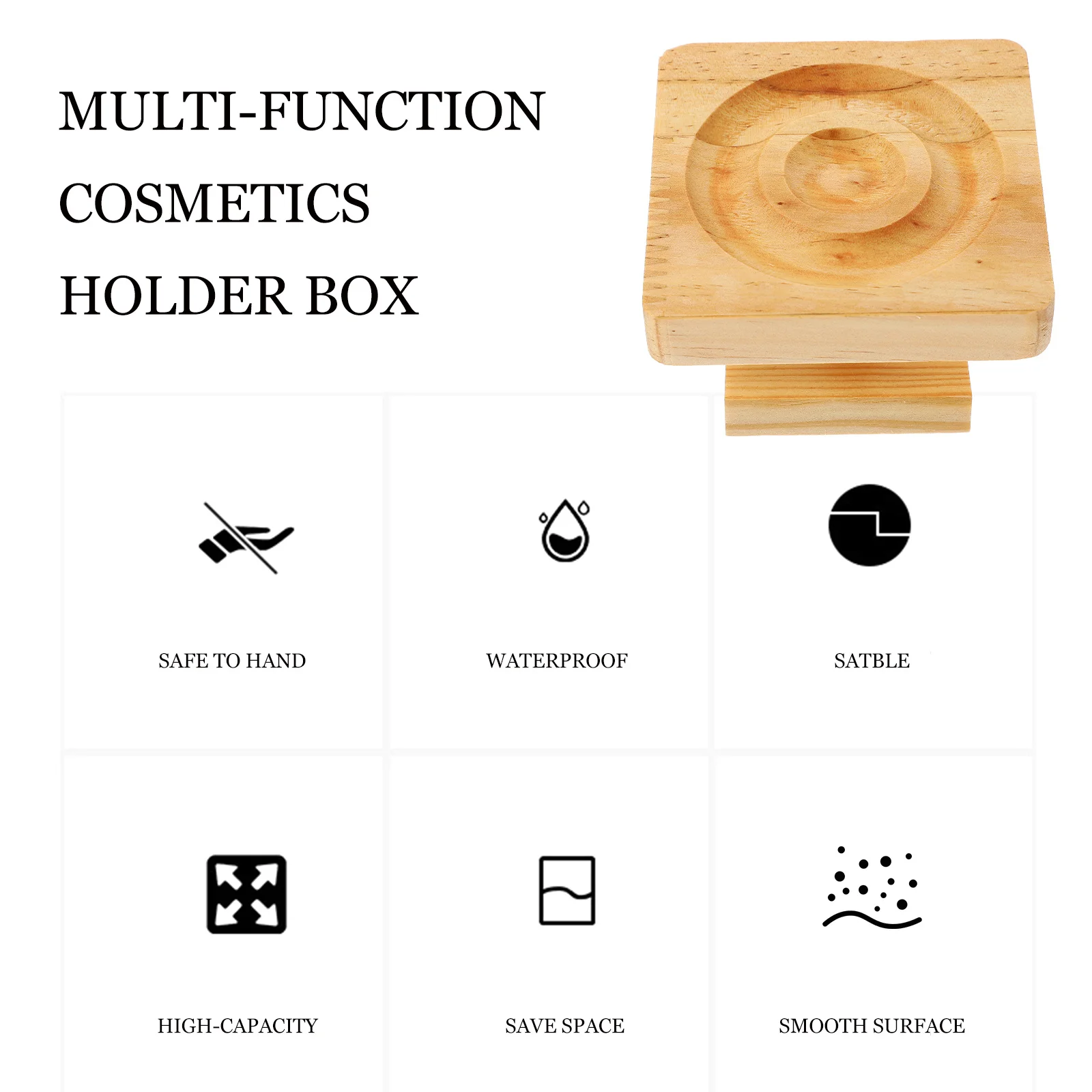 

Компактная деревянная подставка для браслета, нежный держатель для ювелирных изделий, гладкая поверхность, дизайн с усиленным углом для домашнего декора, реквизит для фотосессии