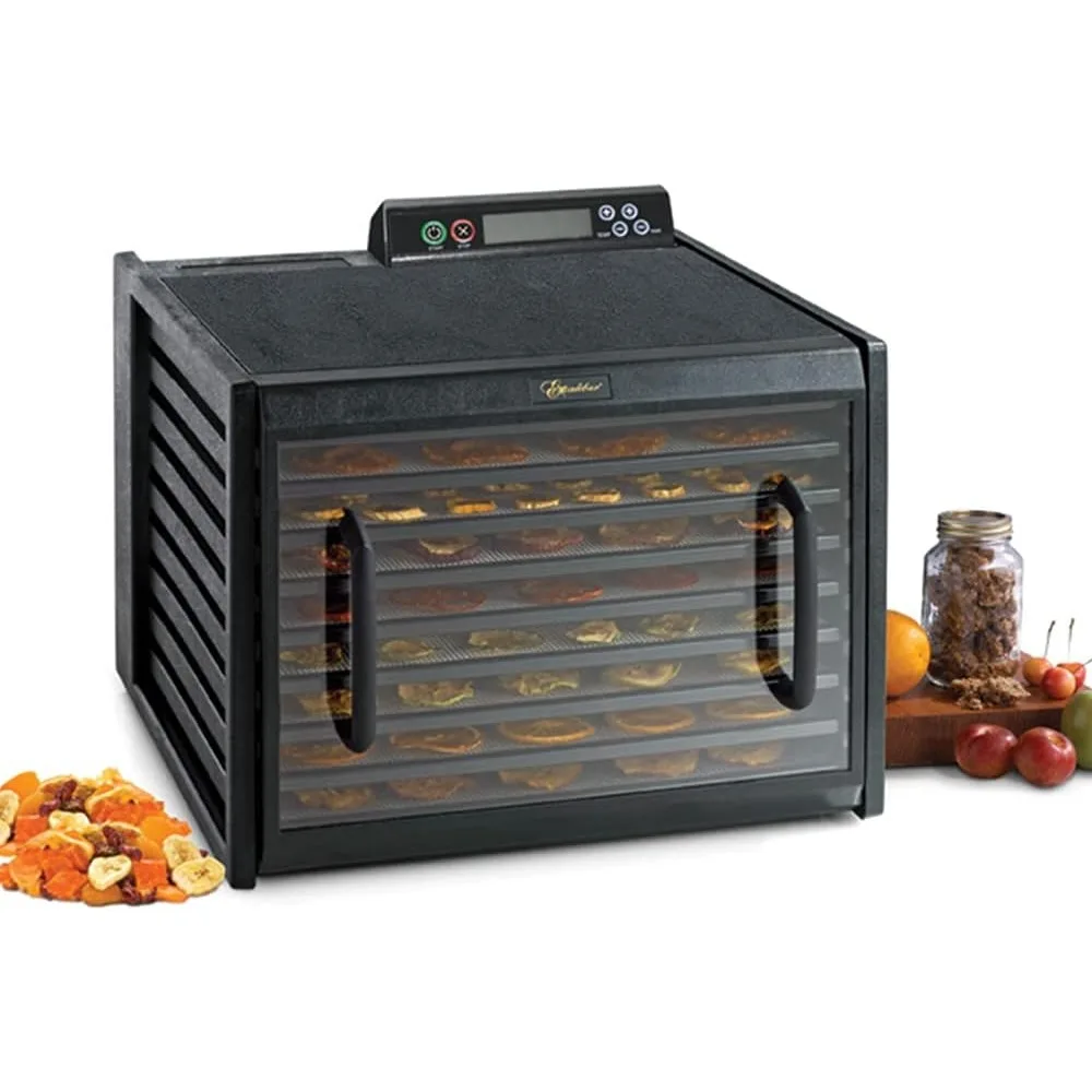 Electric Food Dehydrator Machine with 48-Hour Timer, Automatic Shut Off and Temperature Control, 600 W, 9 Trays, Black