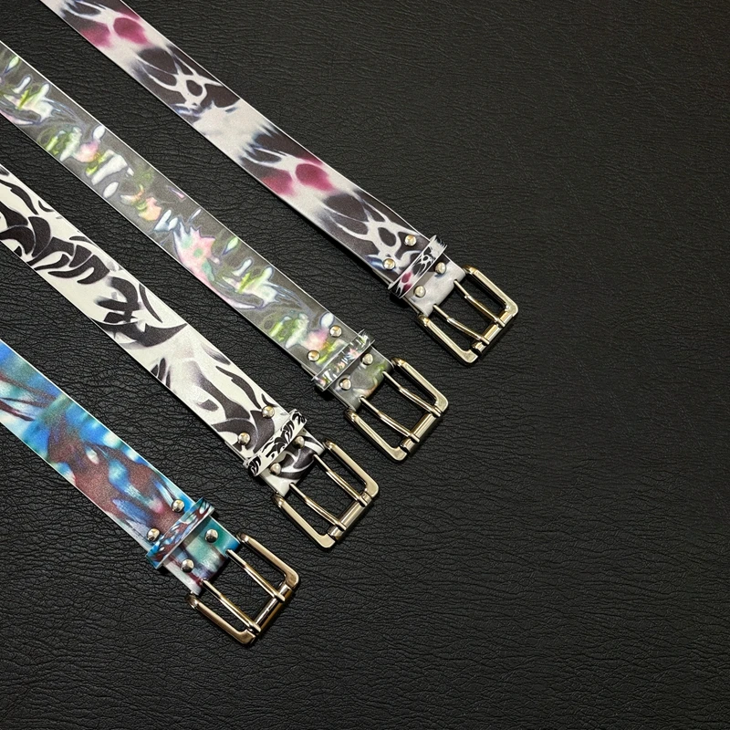 

Пояс в стиле граффити, американский винтаж, нишевый дизайн, высококачественная одежда в стиле Вест-Кост, с аксессуарами, корейский панк, стрит-готика, модный пояс