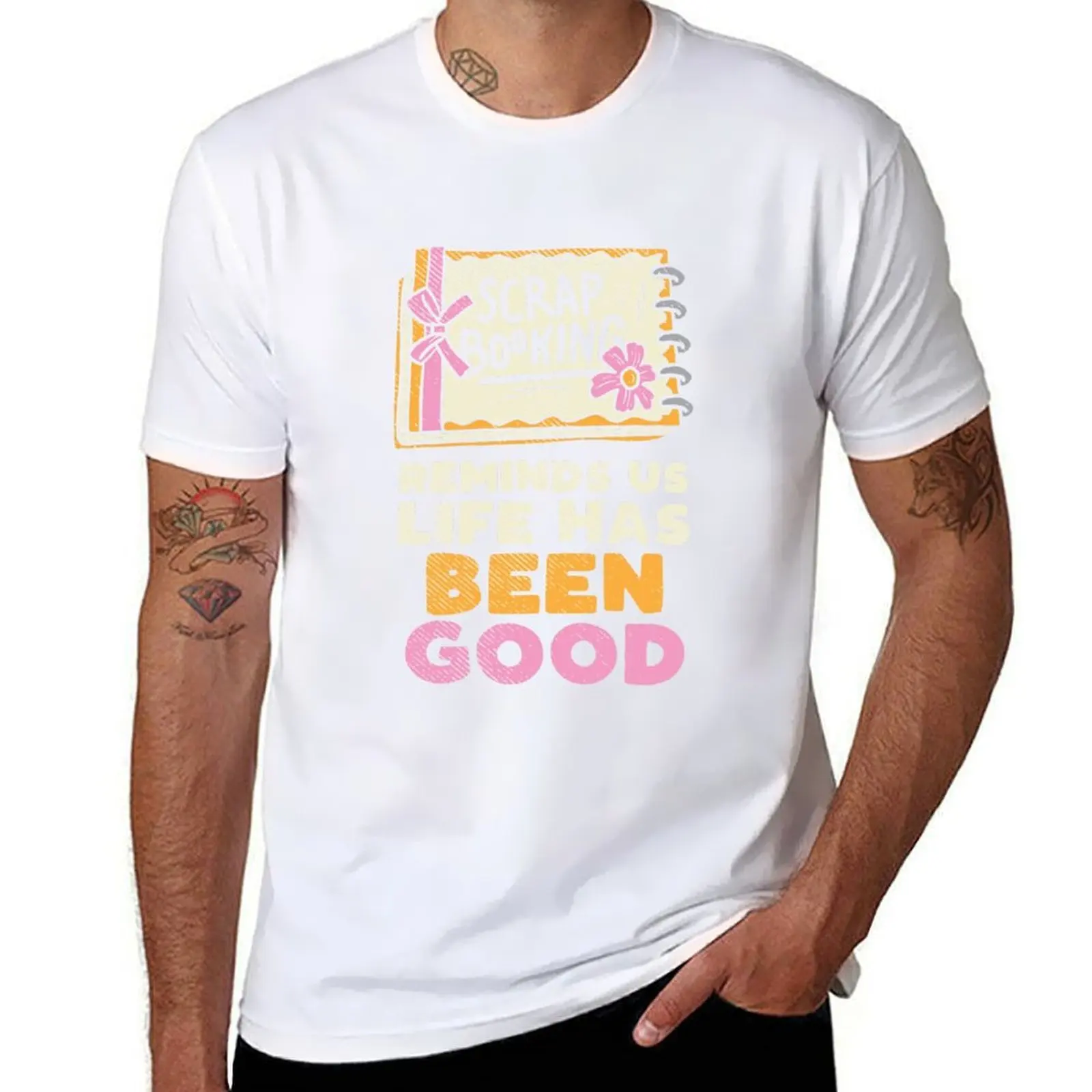 Scrapbooking Reminds Us Life Has Been Good | Scrapbook Lover T-Shirt High Elasticity Sports T-Shirt