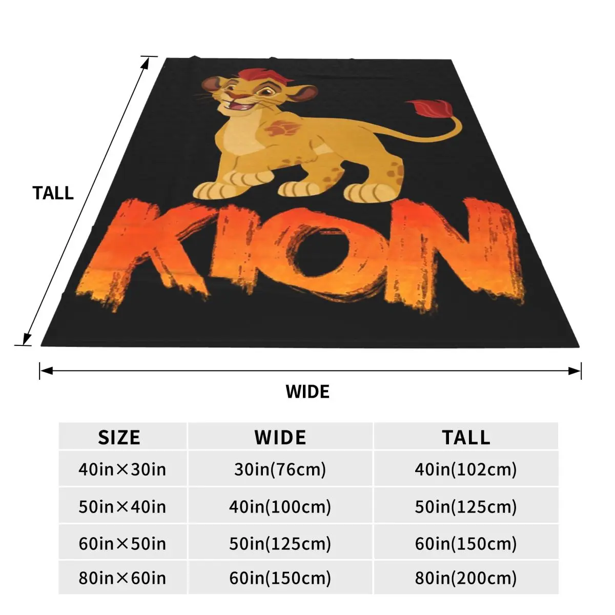 Lion Guard Kion Blankets Flannel Sofa Throw Blanket Lightweight for Couch Bedding Outdoor Throws Bedspread Quilt