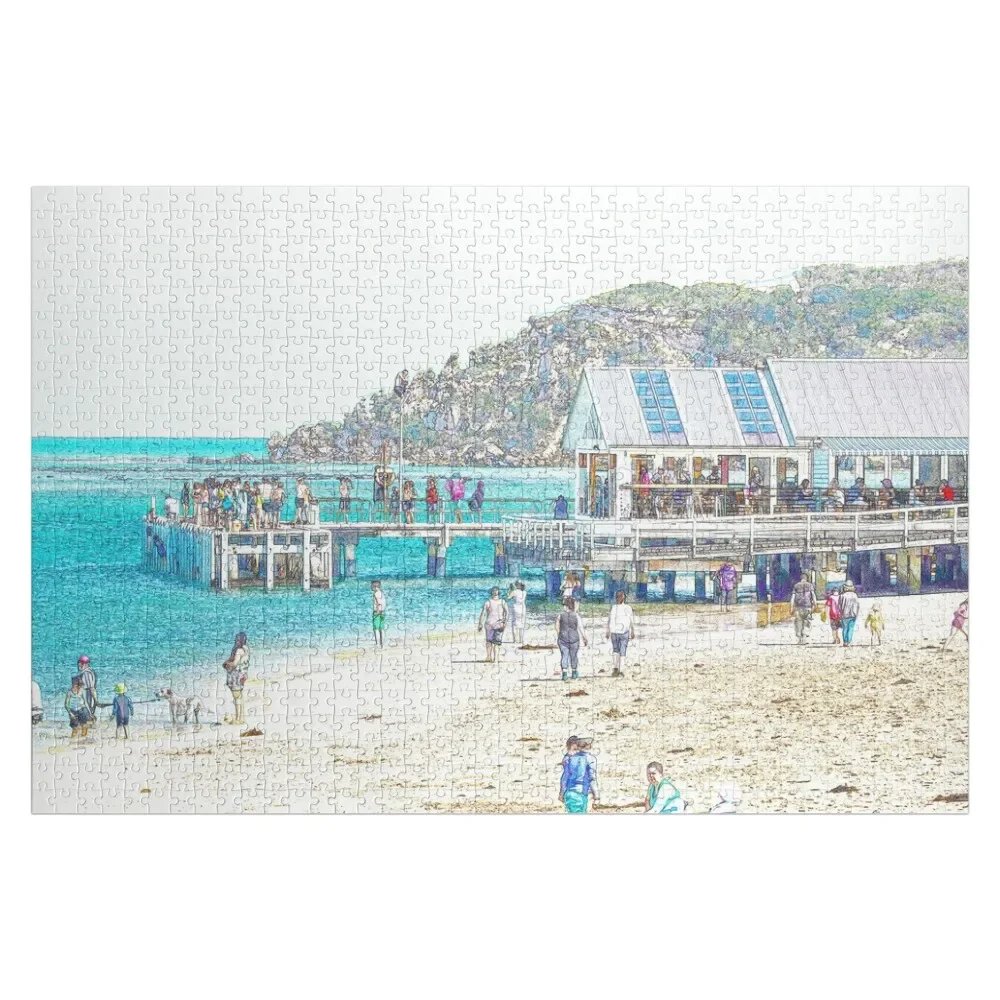 

Barwon Heads - Day at the Beach Jigsaw Puzzle Custom Wooden Name Customized Photo Works Of Art Puzzle