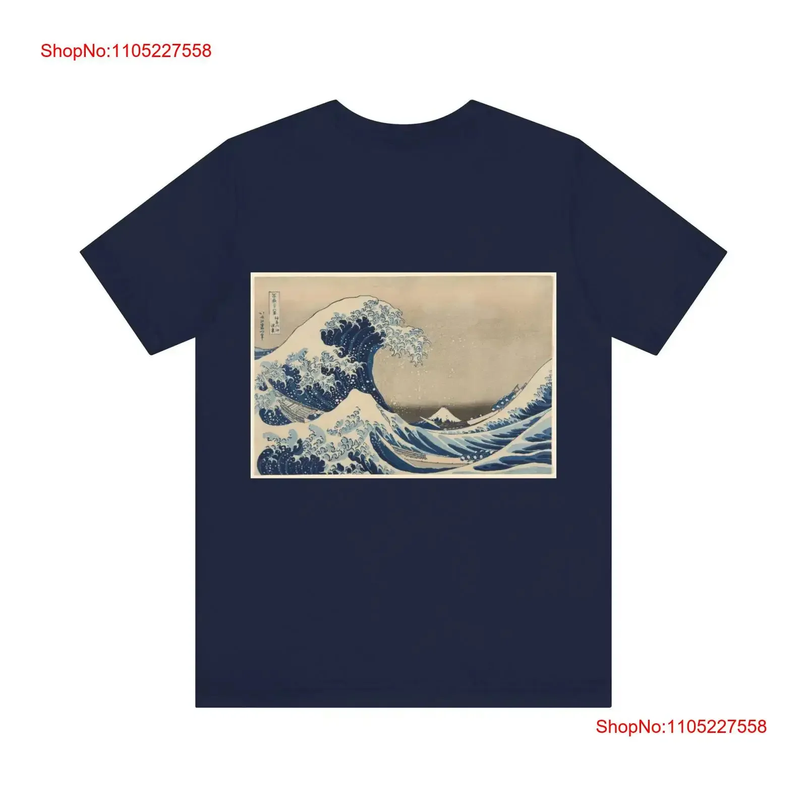 Japanese Big Waves tee Katsushika Hokusai T Shirt Ukiyoe Tokaido Gojyusantsugi classic jersey short sleeve vintage Washed