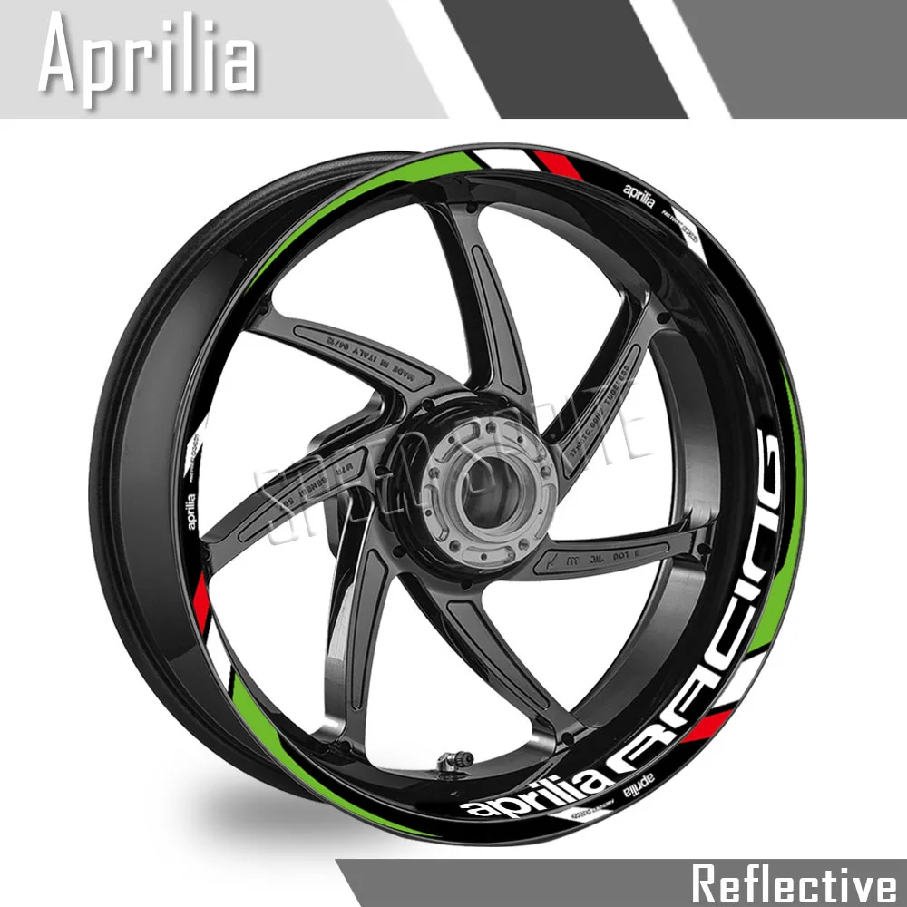 Wheel Sticker Stripe Tape Rim Decals Hub Accessories For Aprilia RS660 Tuono SR50 RS4 50 RS125 RSV4 GPR150 DORSODURO 750 shiver