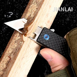 NEW D2 Blade G10 Handle Folding Knife Carbon Fiber High Hardness Outdoor Camping EDC Unboxing Knife