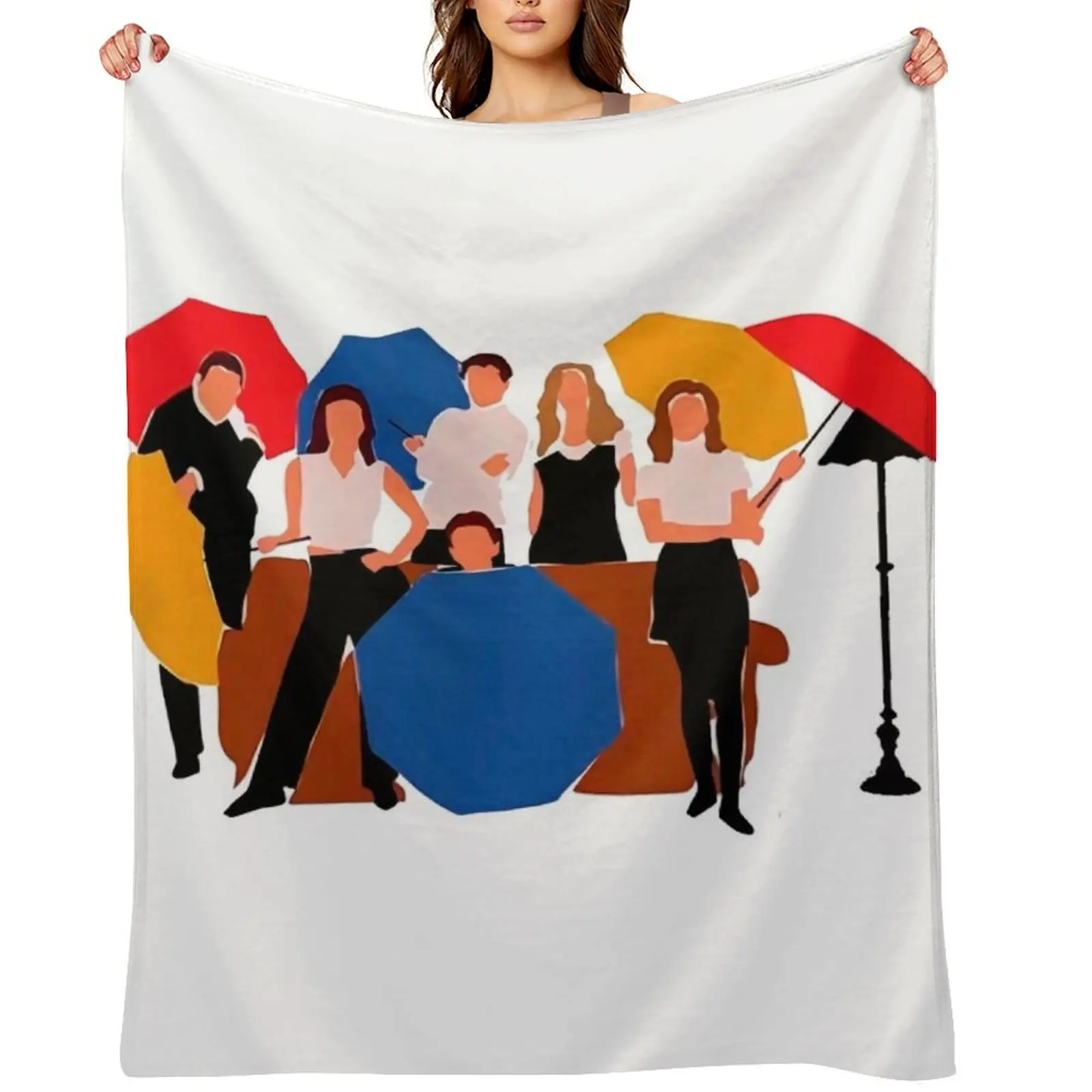 

Rainbow Cast Throw Blanket Plush for sofa Bed Fashionable anime Blankets