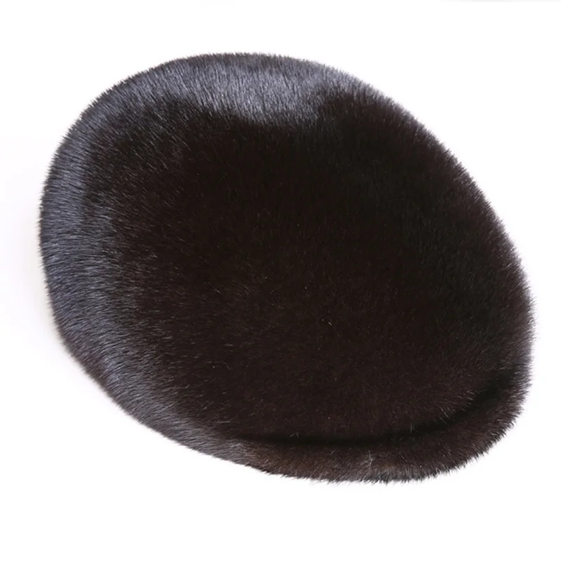 2022 Mink Fur Hat For Men Russia True Natural Mink Fur Cap For Winter Men Warm Fluffy Mink Hat Good Quality Fur Hat