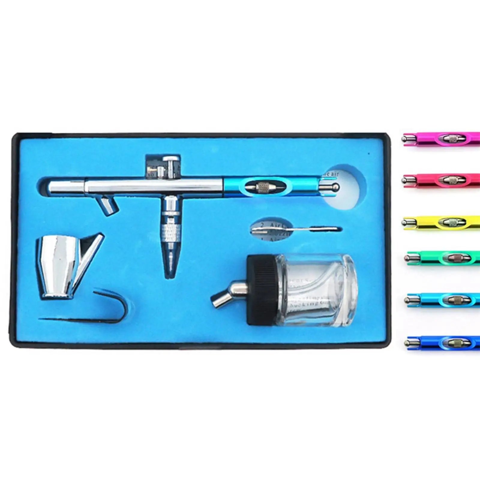 Paint Spray Airbrush Kits Cleaning Set Multi Purpose Metal Airbrushing Tool Air Brush Set for Cake Decorating Beauty Painting
