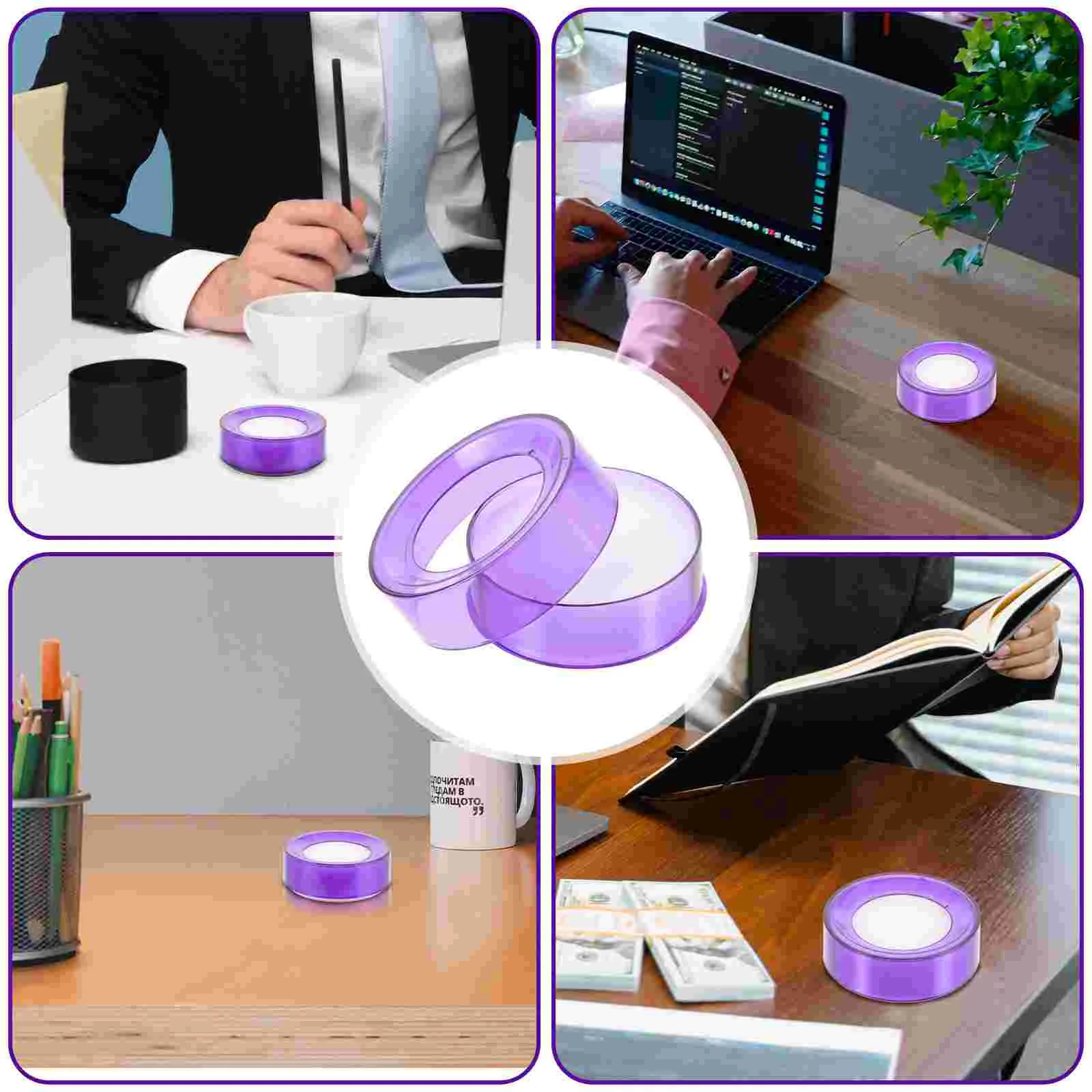 6Pcs Sponge Cup Wet Hand Fingertip Moistener Sponge Finger Wetted Tool for Counting Cash (Random Color)