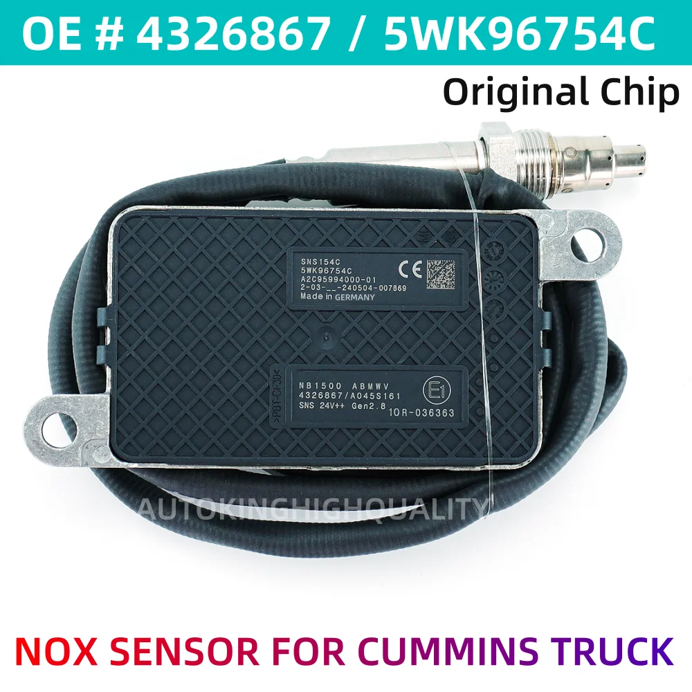 

Высокое качество для NGK Probe 4326867 5WK96754C 5WK96754B NOX датчик азота кислорода для двигателя CUMMINS автомобильные аксессуары
