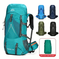 Waterproof Hiking Backpack Camping Bag with Rain Cover Hiking Travel Mountaineering Rucksack Outdoor Climbing Trekking Men Bag