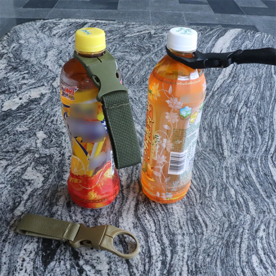 Outdoor Nylon Beverage Bottle Ribbon Hanging Multifunctional Mountaineering Buckle Portable Water Mineral Clip