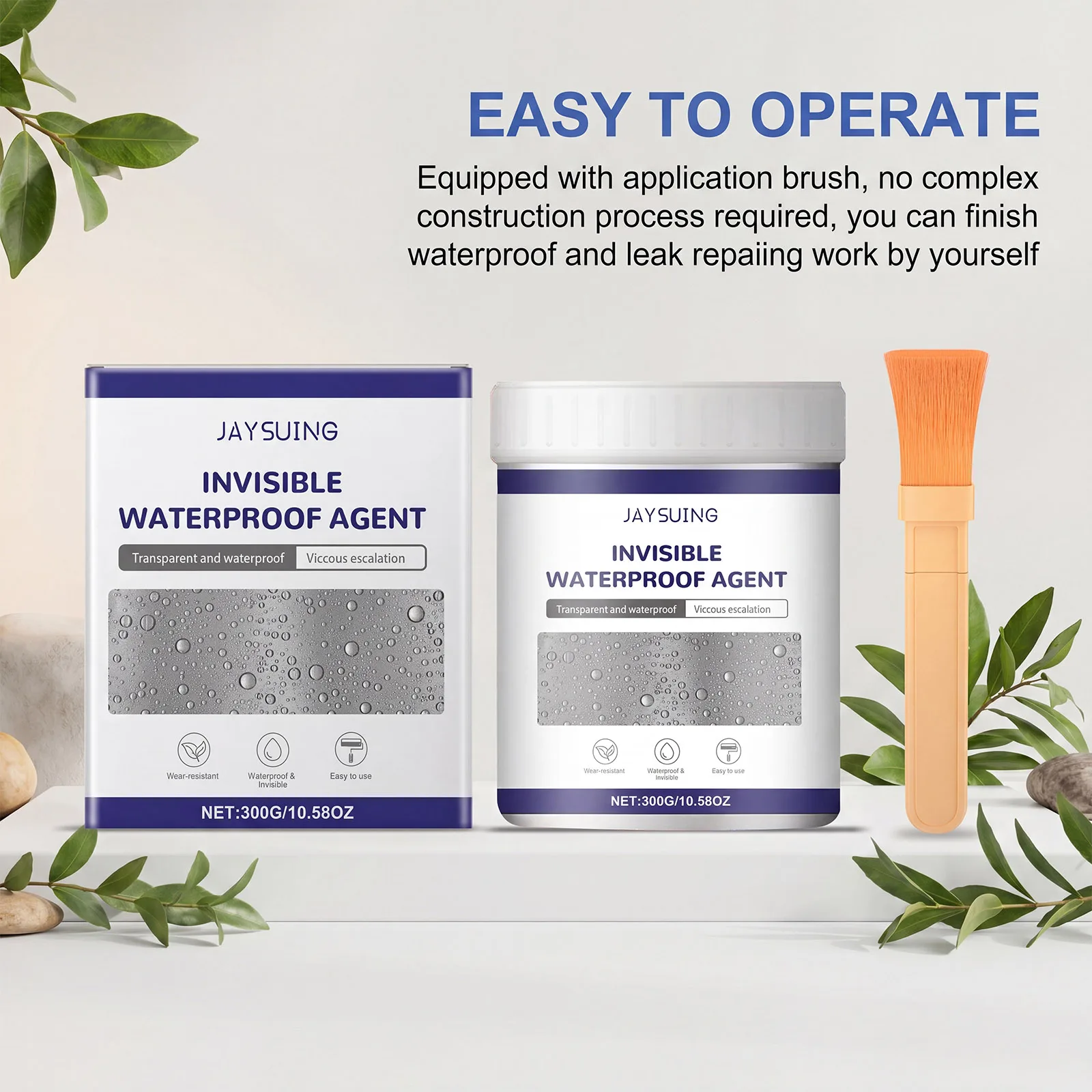 Transparent Waterproof Sealant Glue Tile Wall Leak Repair Coating Invisible Penetrating Sealer Durable Household Protection
