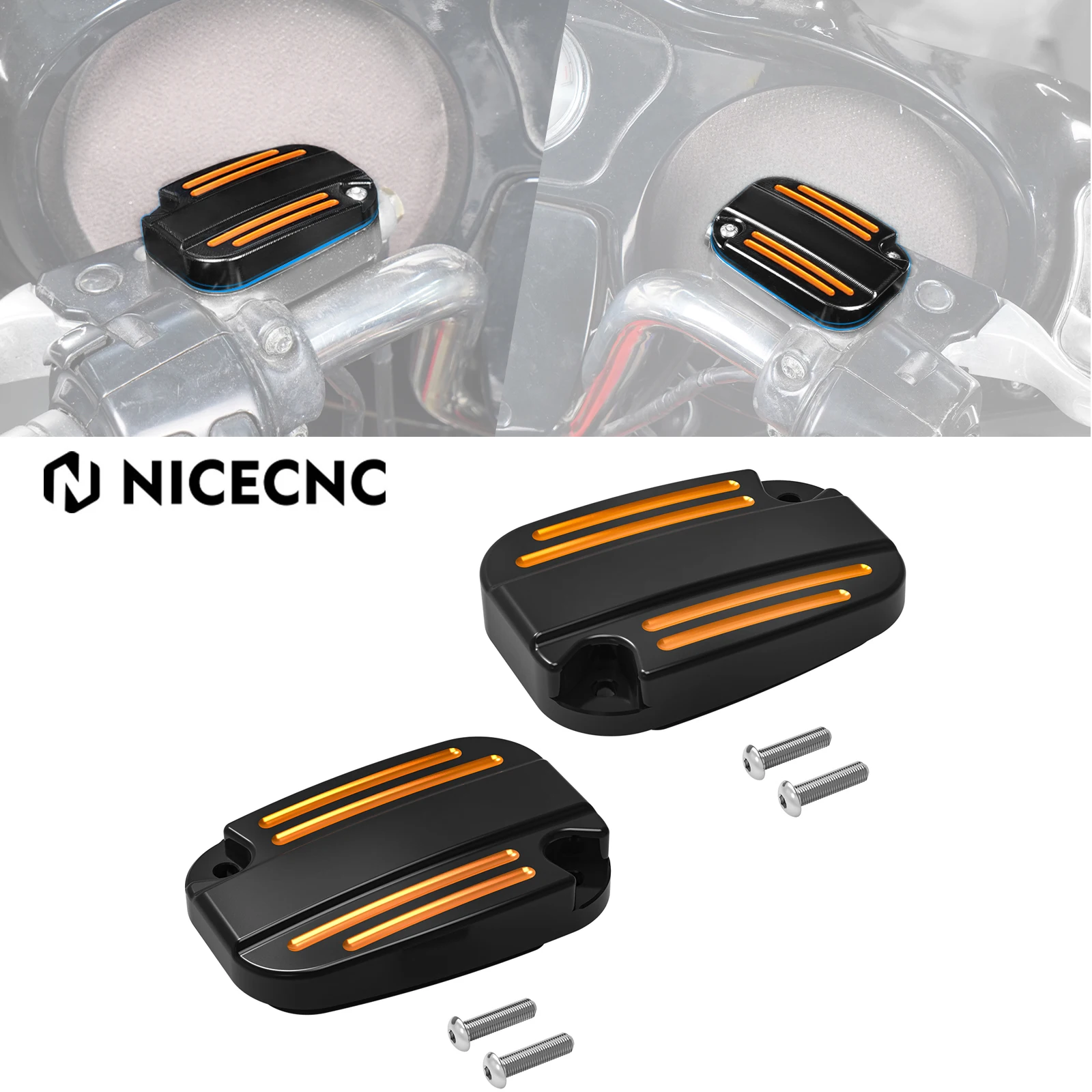 

Front Brake Clutch Master Cylinder Cover For Harley Street Glide FLHX/FLHXS Road King FLHR/FLHRXS Road Glide FLTRX 2018-2020