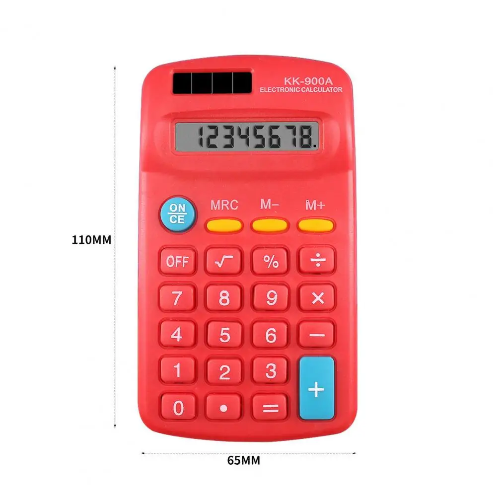 Pocket Calculator Fast Response Accounting Tool LED Large Screen Big Button Business 8-Digit Mini Calculator for Office