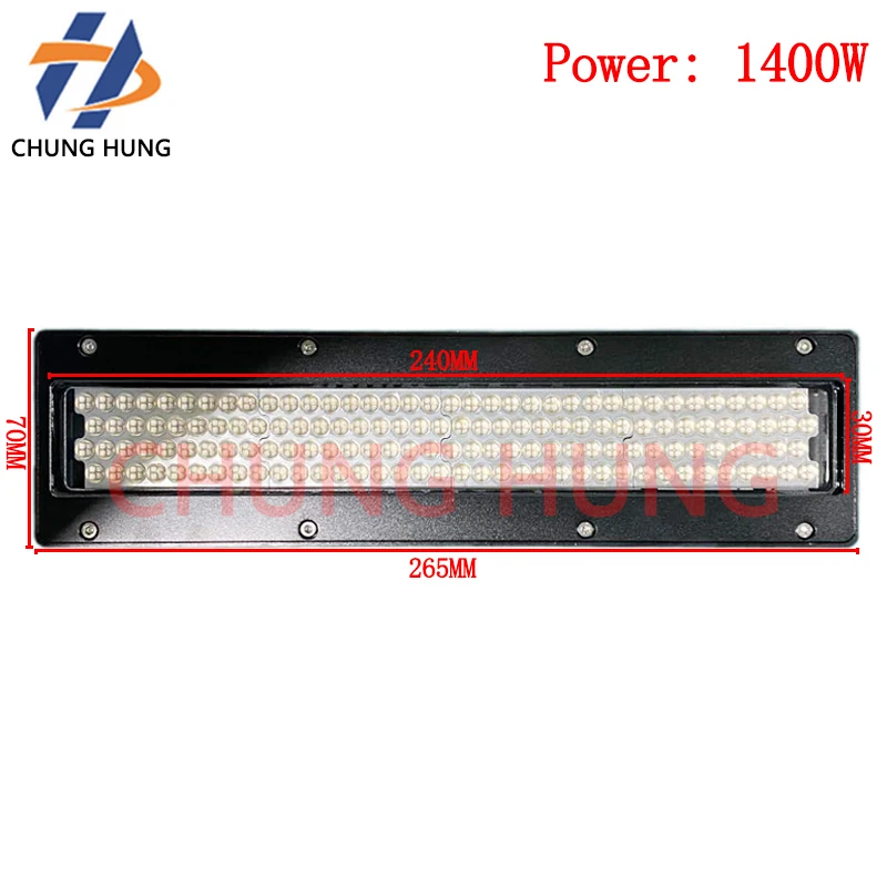 

1400W 395nm high-power LED UV curing lamp UV flatbed printer water cooling UV curing lamp UV glue UV ink drying UV lamp