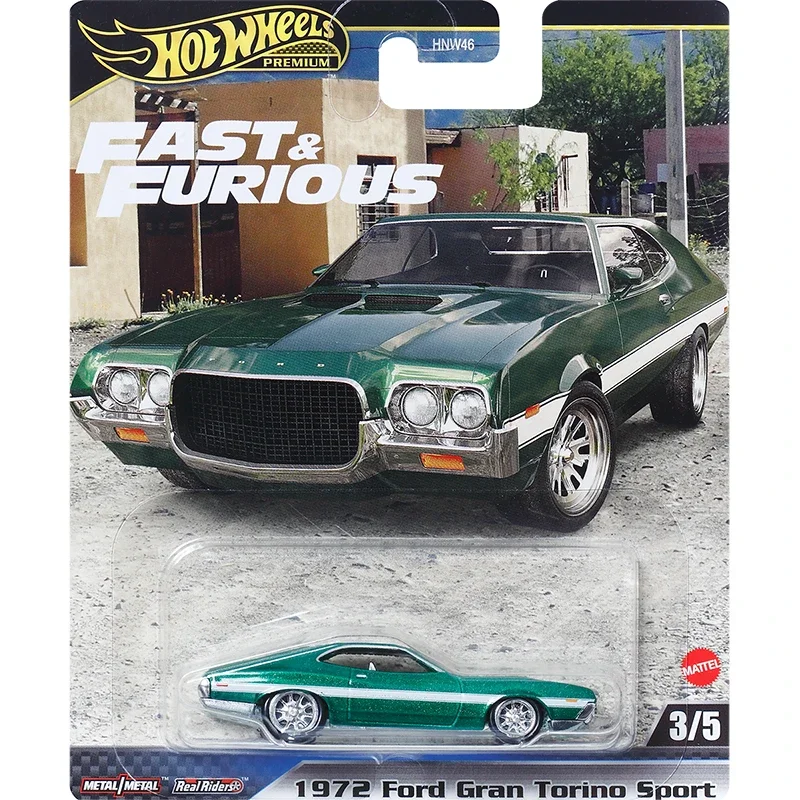 Official Hot Wheels Premium Car Fast & Furious Boy Toys 1/64 Diecast  Ford Mustang Boss Gran Torino Sport BMW Toyota Nissan Gift