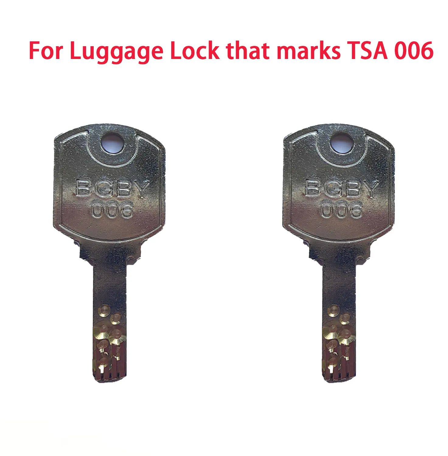 TSA006 Key, TSA006 Master Luggage Lock Keys Compatible with Luggage Suitcase Password Locks Copper, Pack of 10