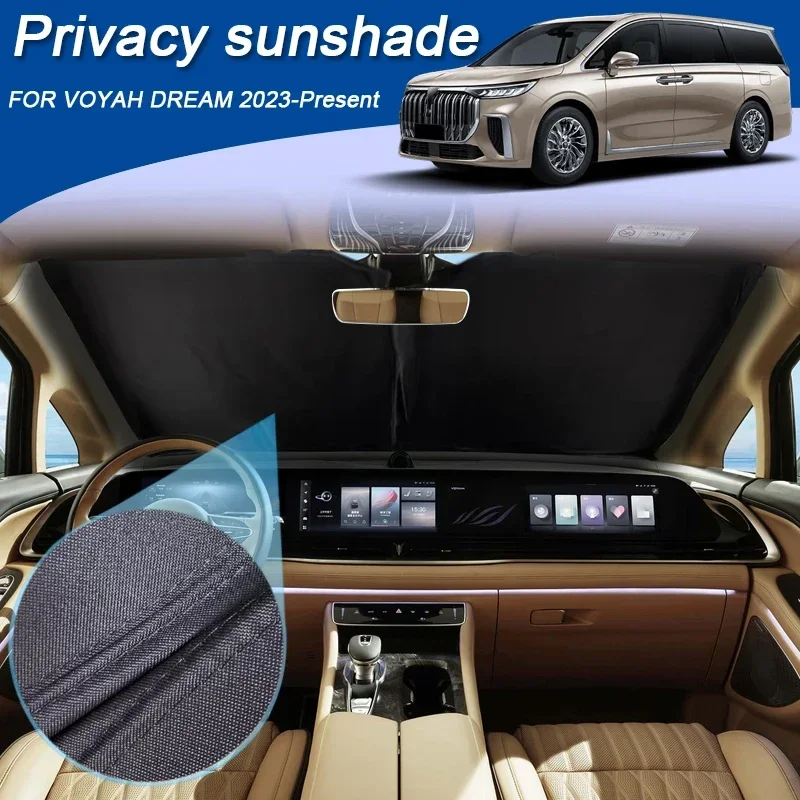

Car Black Windows Privacy Sunshade Auto Anti-UV Heat Insulation Protect Cover Interior Accessories For VOYAH DREAM 2023-Present